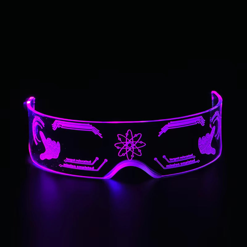 LED Party Glasses – 6 Styles | Rechargeable Nightclub Light-Up Glasses