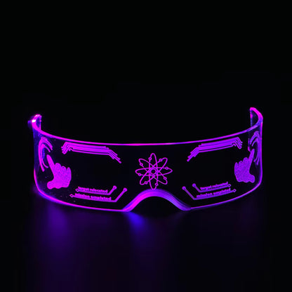 LED Party Glasses – 6 Styles | Rechargeable Nightclub Light-Up Glasses