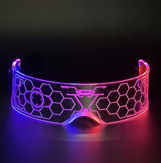 LED Party Glasses – 6 Styles | Rechargeable Nightclub Light-Up Glasses